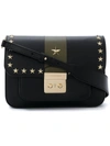 Michael Michael Kors Star Stud Detailed Shoulder Bag In Black