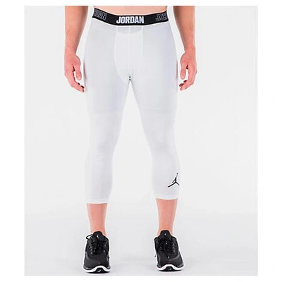 Nike Men's Air Jordan Alpha Dry 3/4 Tights, White | ModeSens