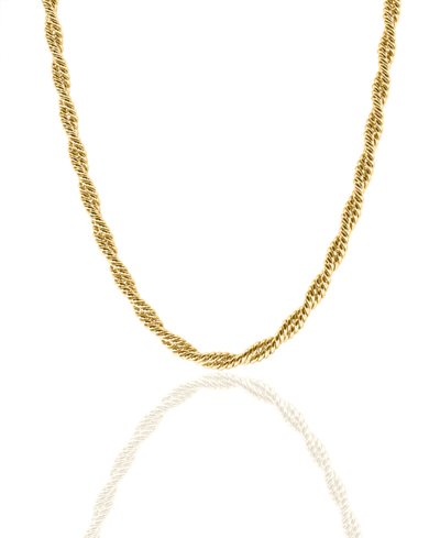 Oma The Label Ojo Twisted Chain Necklace In Gold Tone