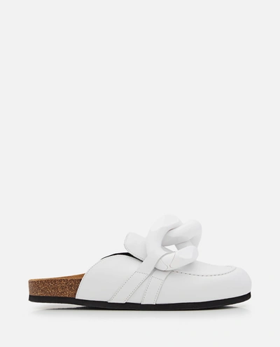 Jw Anderson J.w. Anderson  Chain Loafers Shoes In White