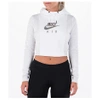 Nike Women's Sportswear Rally Air Crop Hoodie, White