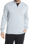 Nordstrom Tech-smart Quarter Zip Pullover Sweater In Grey Heather
