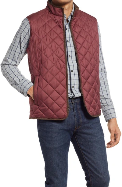 Peter Millar Essex Quilted Vest In Cinnamon