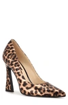 Nine West Women's Trendz Pointy Toe Pumps Women's Shoes In Gold Leopard