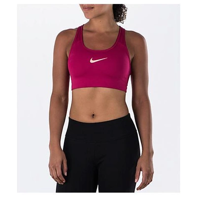 Nike Women's Pro Classic Swoosh Sports Bra, Pink