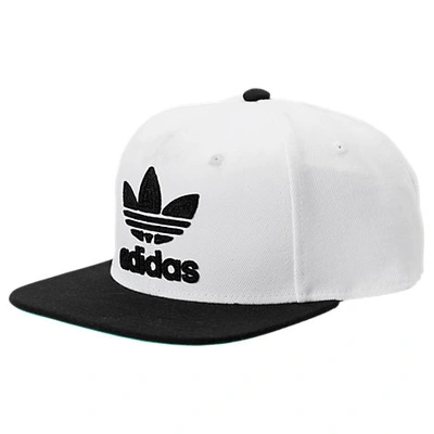 Adidas Originals Men's Originals Trefoil Chain Snapback Hat, White