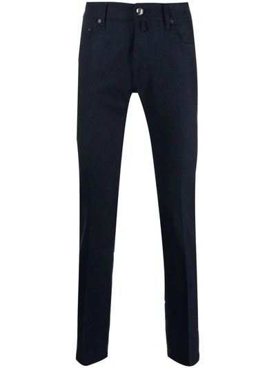 Jacob Cohen Slim-cut Trousers In Blau