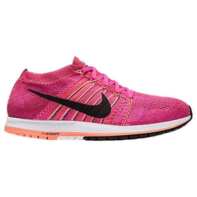 Nike Men's Zoom Flyknit Streak 6 Running Shoes, Pink - Size 9.5