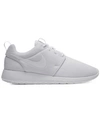 Nike Women's Roshe One Casual Sneakers From Finish Line In White/white-pure Platinum