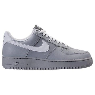 Nike Men's Air Force 1 Low Casual Shoes, Grey In Grey