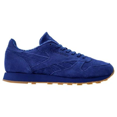 Reebok Men's Classic Leather Tdc Casual Sneakers From Finish Line In Blue