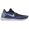 Nike Men's Free Rn Flyknit 2017 Running Shoes, Blue
