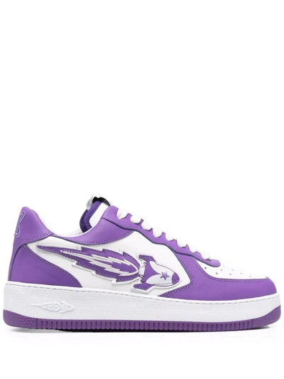 Enterprise Japan 3d W Violet 3d W - Low Sneaker Calf In Pink & Purple