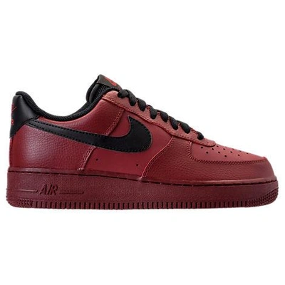 Nike Men's Air Force 1 Low Casual Shoes, Red In Red
