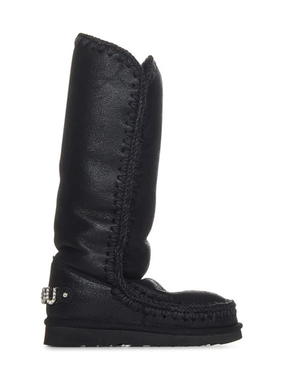 Mou Eskimo 40 In Black Sheepskin