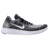 Nike Men's Free Rn Flyknit 2017 Running Shoes, Grey/black