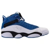 Nike Men's Air Jordan 6 Rings Basketball Shoes, White/blue