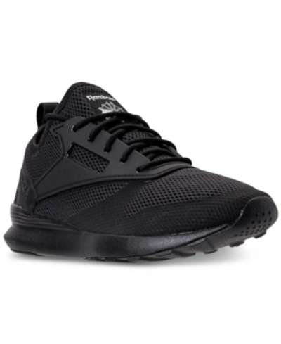 Reebok Men's Classic Zoku Runner Ultraknit Gum Casual Shoes, Black In Black/black