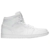 Nike Men's Air Jordan Retro 1 Mid Retro Basketball Shoes, White