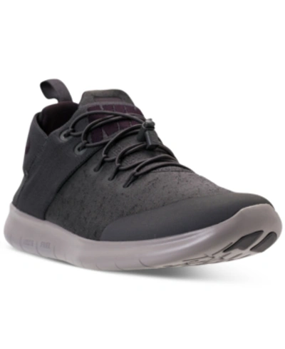 Nike Men's Free Rn Commuter Premium 2017 Running Sneakers From Finish Line In Port Wine/midnight Fog