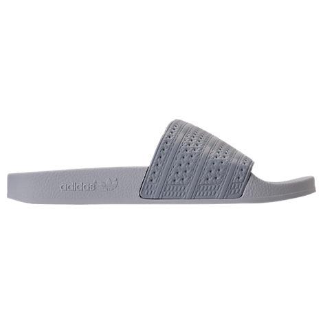 adidas slides mens grey
