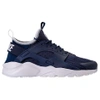 Nike Men's Air Huarache Run Ultra Running Sneakers From Finish Line In Midnight Navy/obsidian-wh