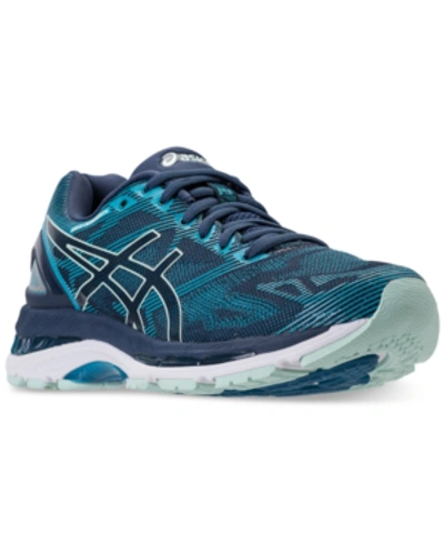 Asics Women's Gel-nimbus 19 Running Sneakers From Finish Line In Blue