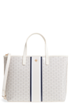 Tory Burch Small Gemini Link Tote - Ivory In New Ivory Gemini Link Stripe