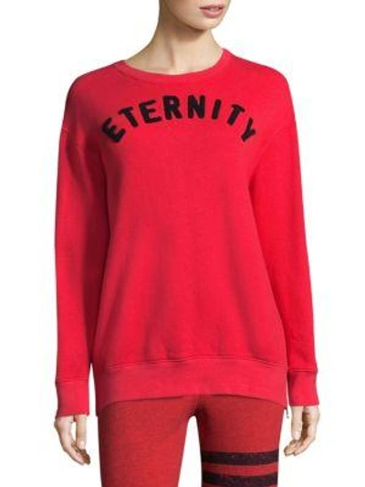 Sundry Eternity Cotton Sweatshirt In Paprika