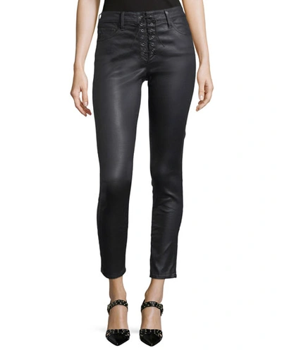 Ag Farrah Lace-up High-rise Skinny Ankle Pants