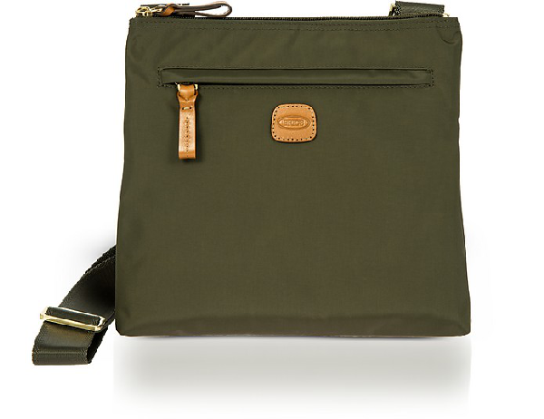 olive green nylon crossbody bag