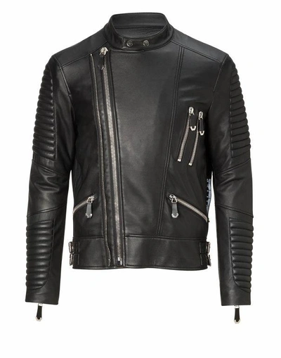 Philipp Plein Leather Biker "jin"