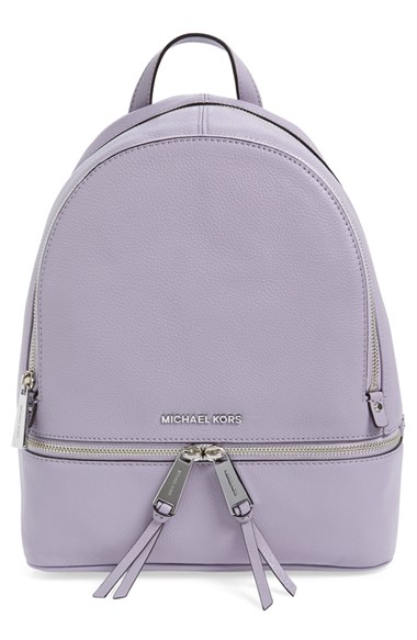 Michael Michael Kors 'extra Small Rhea' Leather Backpack In Lilac ...