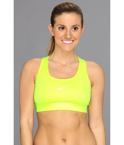 Nike - Pro Victory Compression Sports Bra (volt/dusty Grey) Women's Bra |  ModeSens