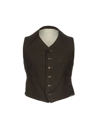 Dolce & Gabbana Vests In Dark Brown