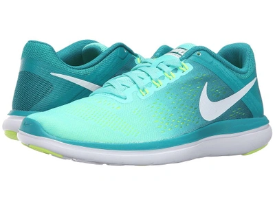 Nike - Flex 2016 Rn (hyper Turquoise/white/rio Teal/volt) Women's Running Shoes