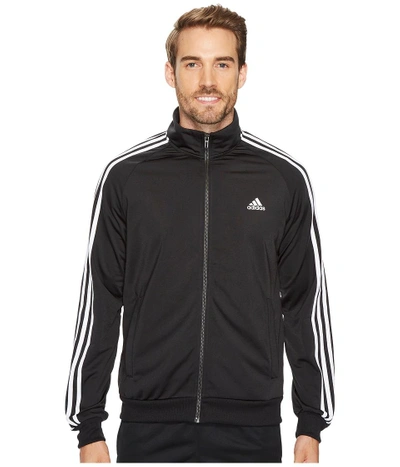 Adidas Originals Adidas - Essentials 3s Tricot Track Jacket (black/white)  Men's Coat | ModeSens