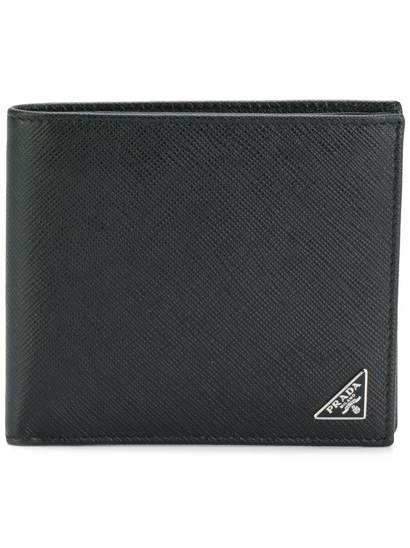 Prada - Logo Wallet In Black | ModeSens