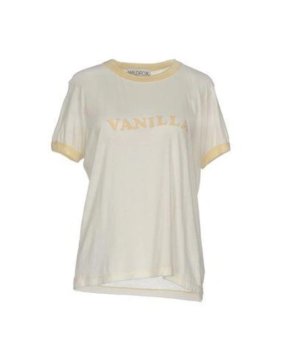 Wildfox T-shirt In Ivory