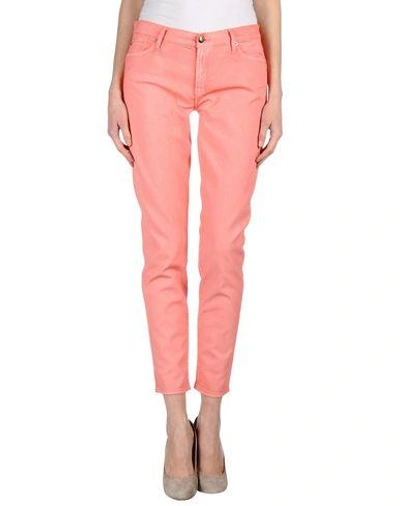 7 For All Mankind Denim Pants In Pink