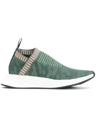 Adidas Originals Nmd_cs2 Primeknit Slip-on Sneakers In Grey