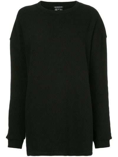 Ann Demeulemeester Dominic Sheer Detail Sweatshirt In Black