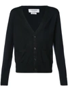 Thom Browne Mercerized Merino Cardigan In Black