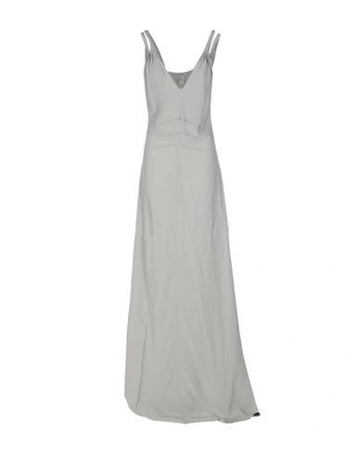 Intropia Long Dress In Light Grey