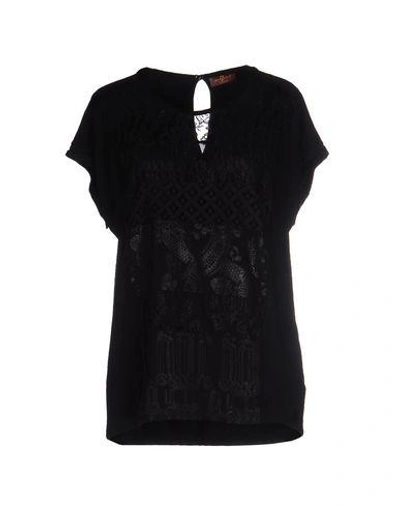 7 For All Mankind T-shirt In Black