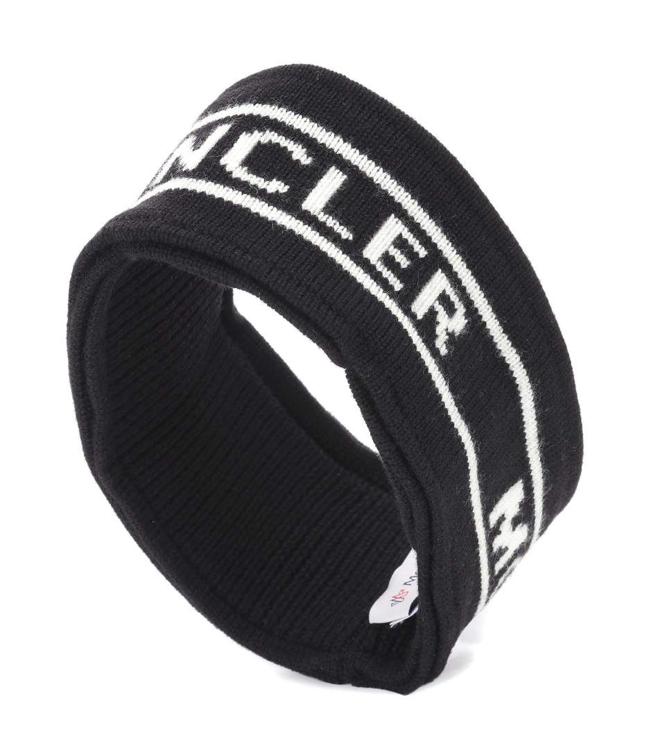 Moncler Wool Headband In Llack ModeSens