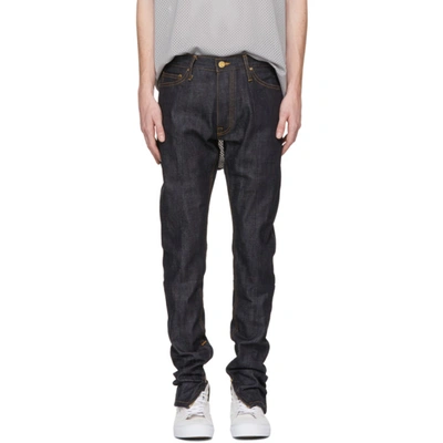 Fear Of God Paneled Selvedge Denim Jeans In Raw