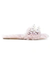 Miu Miu Faux-pearl Embellished Sandals - Pink