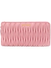 Miu Miu Zip Purse - Pink In Pink & Purple