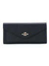 Coach Soft Wallet In Black